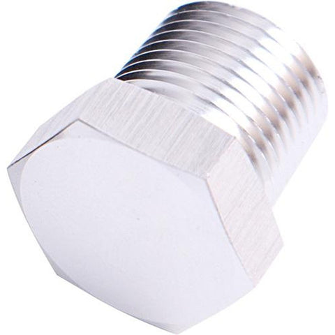Aeroflow AF933-08S Npt Hex Head Plug 1/2" Npt Silver