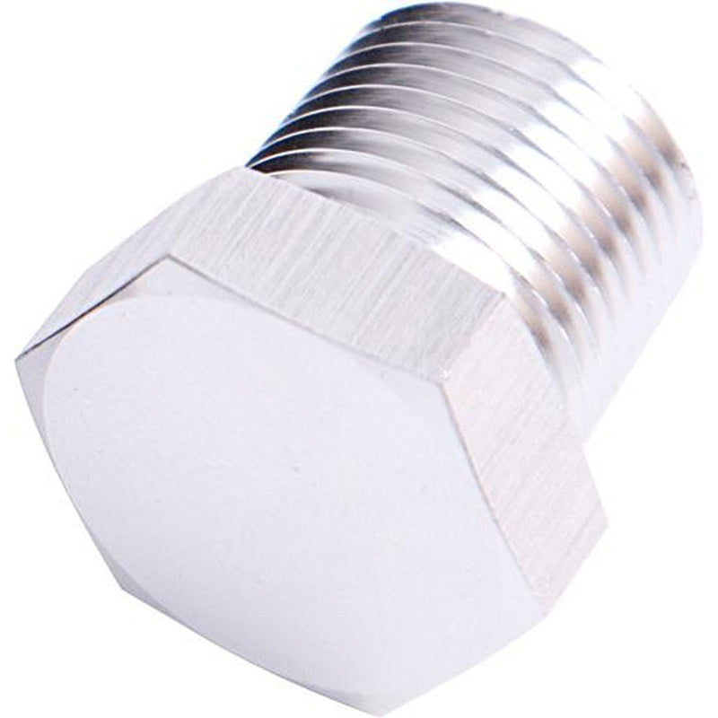 Aeroflow AF933-08S Npt Hex Head Plug 1/2" Npt Silver
