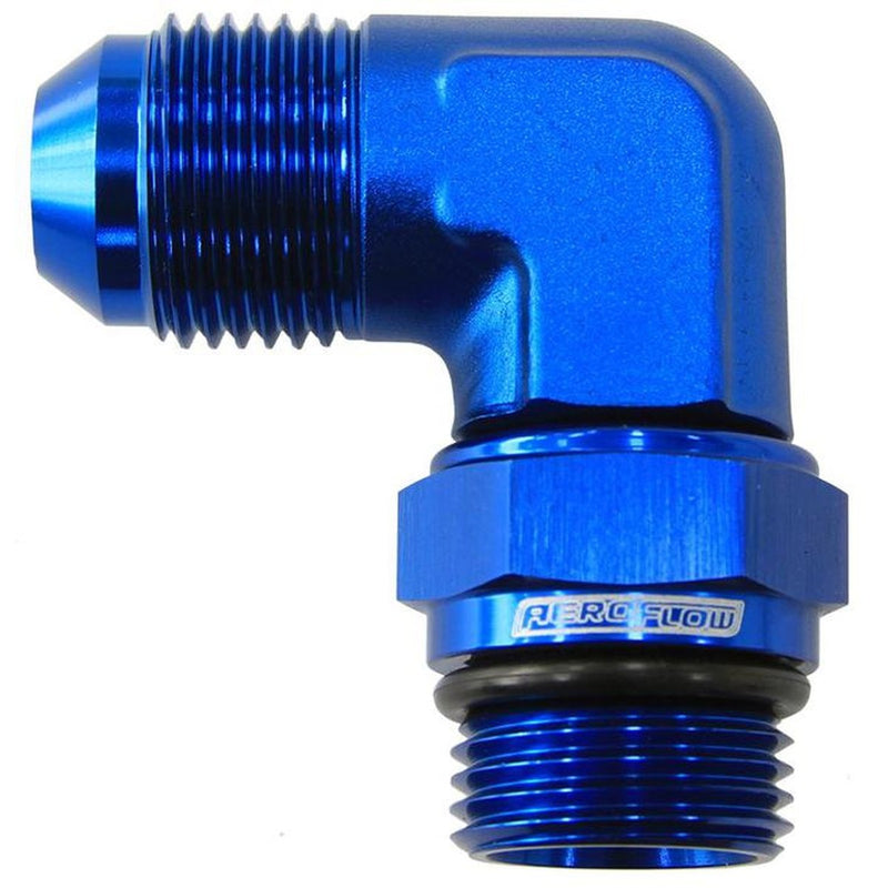 Aeroflow AF949-10-08 Male -8ORB 90 To -10AN Male Blue