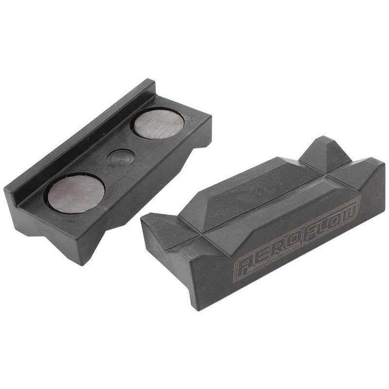 Aeroflow AF98-2002 Nylon Vice Jaws Black Magnetic Back