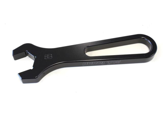 Aeroflow AF98-2005-1-08 Alloy Wrench Single -8AN Black