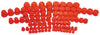 Aeroflow AF98-2025 Plastic Dust Cap & Plug 96Pce Assorted