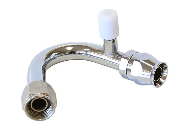 Aeroflow Affce-08135B -8 A/C W/Charge Port 135 Deg