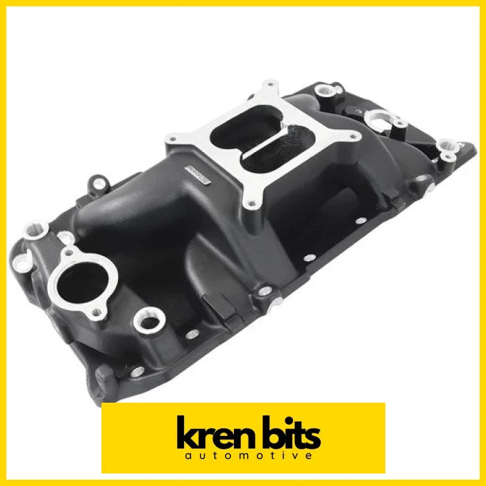 Aeroflow BB Chev Air Gap Dual Plane Intake Manifold Black Finish AF6211-1001 intake manifold