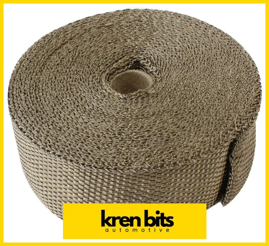 Aeroflow Exhaust Insulation Wrap 2’’ Wide 50ft Length Titanium AF91-3009