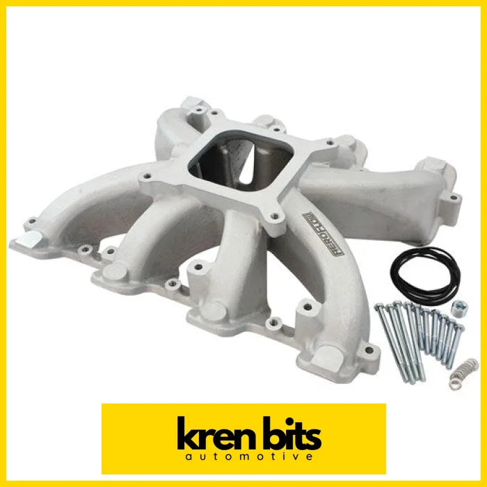 Aeroflow GM LS Cathedral Port Carburettor Street Single Plane Non-EFI Intake Manifold Natural Cast Finish AF6040-5000