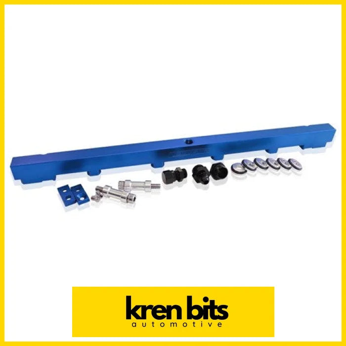 Aeroflow Nissan RB25 Billet EFI Fuel Rail - Blue - AF64-2010 Fuel Rail