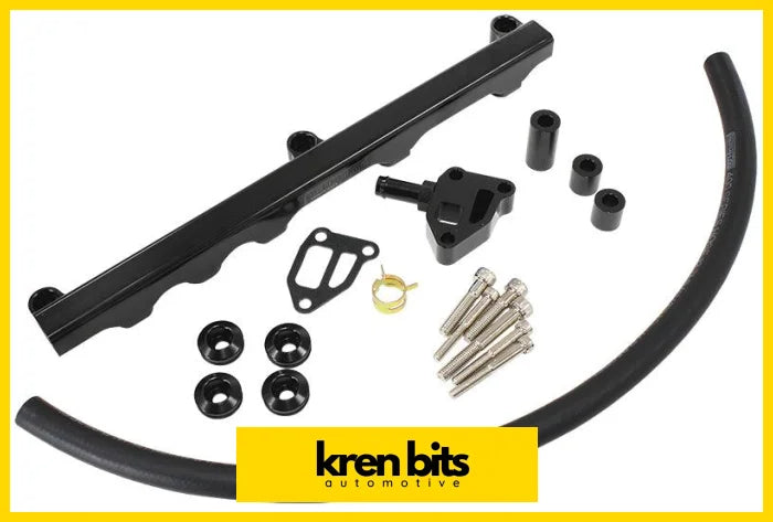 Aeroflow Nissan S14 and S15 SR20 Billet EFI Fuel Rail AF64-2122 (Various Colours) Black