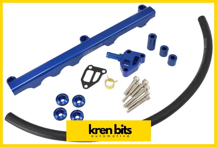 Aeroflow Nissan S14 and S15 SR20 Billet EFI Fuel Rail AF64-2122 (Various Colours) Blue