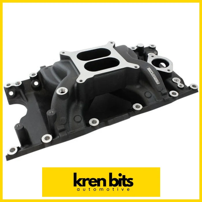 Aeroflow Small Block Chrysler Air Gap Dual Plane Intake Manifold Black Finish AF6210-3005 intake manifold