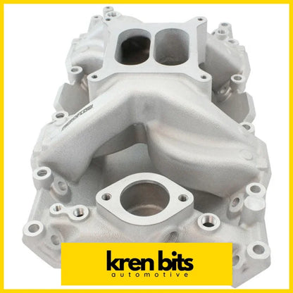 Aeroflow Small Block Chrysler Air Gap Dual Plane Intake Manifold Natural Cast Finish AF6010-3005 intake manifold