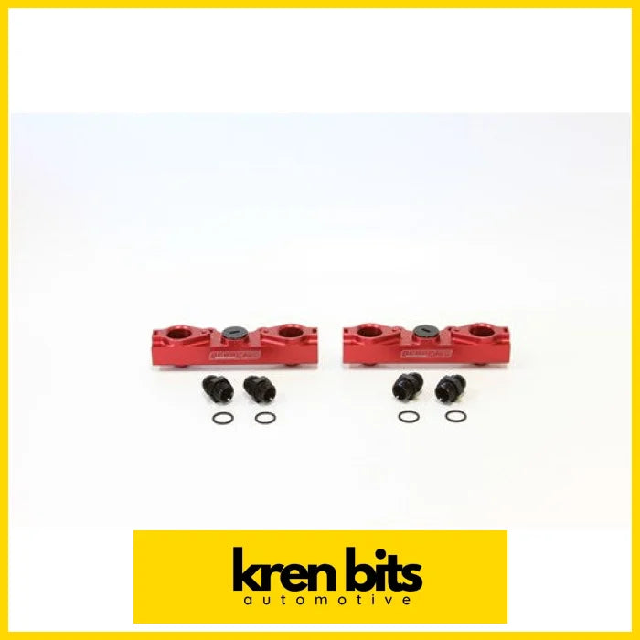 Aeroflow Subaru EJ20, EJ25 Side Feed Billet EFI Fuel Rails - Red - AF64-2057R Kren Bits