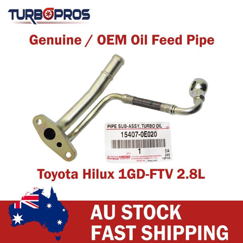 Toyota Hilux 1GD-FTV 2.8L Genuine Turbo Charger Oil Feed & Return Pipe
