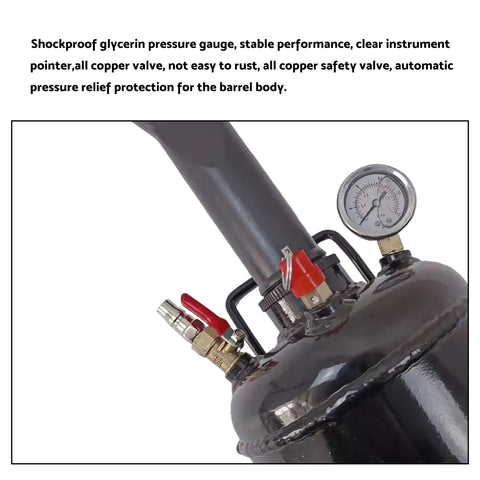 9 Litre Tyre Inflator Bead Seater to suit Car SUV 4WD — image 2