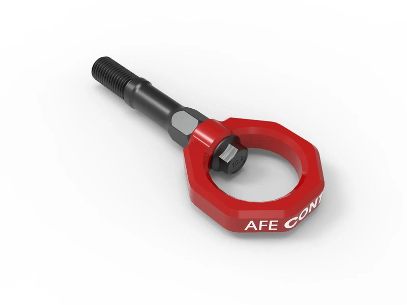 aFe aFe CONTROL Front Tow Hook Red