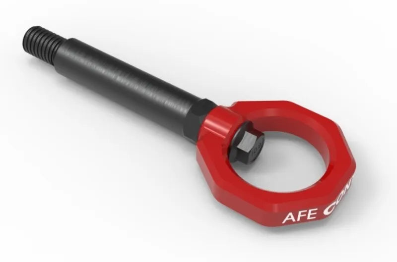 aFe aFe Control Rear Tow Hook Red BMW F-Chassis 2/3/4/M