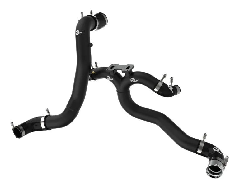 aFe AFE 18-22 Kia Stinger V6-3.3L BladeRunner Alum Hot/Cold Charge Pipe Kit Black