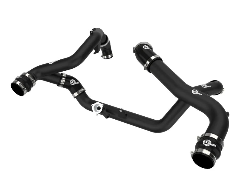 aFe aFe 20-23 Ford Explorer ST V6 3.0L (tt) BladeRunner Aluminum Hot and Cold Charge Pipe Kit - Black