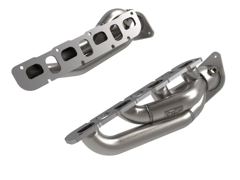 aFe aFe 21-22 Jeep Wrangler 392 Twisted Steel Header 1-7/8 IN to 2-3/4 IN 304 w/ Raw Finish
