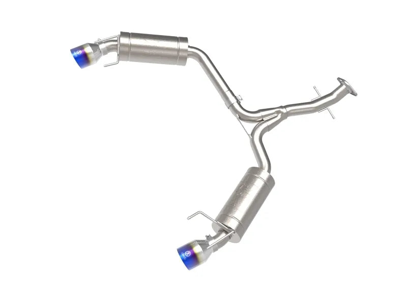 aFe aFe POWER Takeda 06-13 Lexus IS250/IS350 SS Axle-Back Exhaust w/ Blue Flame Tips