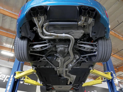 aFe aFe 16-18 BMW M2 L6-3.0L MACH Force-Xp 3in to 2.5in 304 SS Cat-Back Exhaust System-Quad Polish Tips