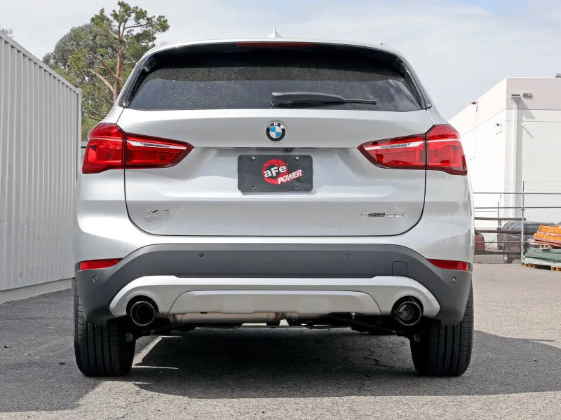 aFe aFe MACHForce XP Exhausts Axle-Back 15-21 BMW X1 2.0L (t) (SS w/Black Tips)