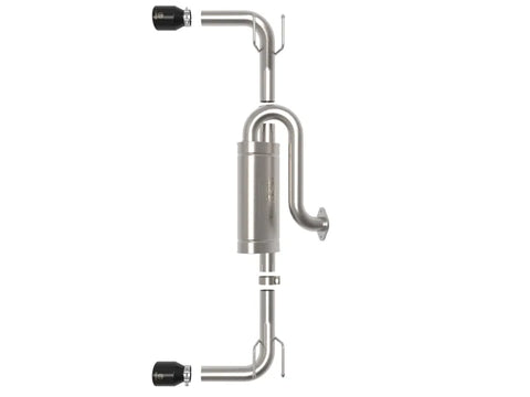 aFe aFe 19-22 Mazda 3 L4 2.5L Takeda 3in to 2-1/2in 304 Stainless Steel Axle-Back Exhaust w/ Black Tip