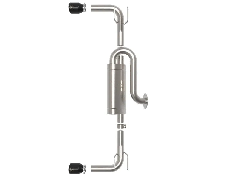 aFe aFe 19-22 Mazda 3 L4 2.5L Takeda 3in to 2-1/2in 304 Stainless Steel Axle-Back Exhaust w/ Black Tip