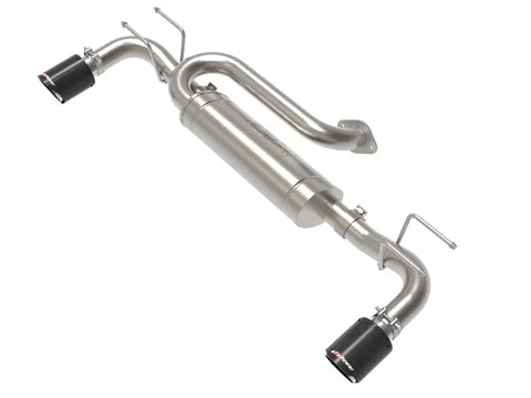 aFe aFe 19-22 Mazda 3 L4 2.5L Takeda 3in to 2-1/2in 304 SS Axle-Back Exhaust w/ Carbon Fiber Tip