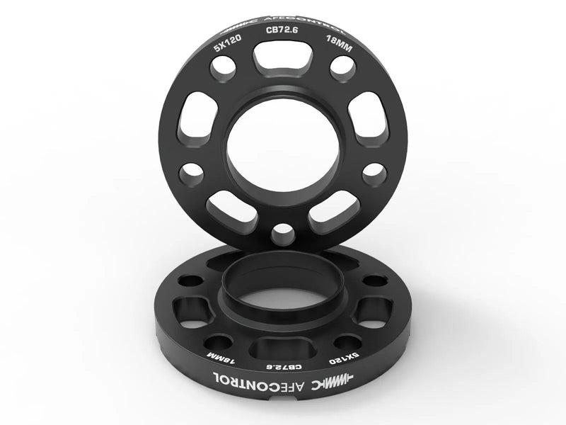 aFe aFe CONTROL Billet Aluminum Wheel Spacers 5x112 CB66.6 18mm - Toyota GR Supra/BMW G-Series