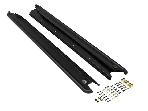 aFe aFe POWER 15-19 Subaru Outback H4 2.5L / H6 3.6L Terra Guard Trail Slider Steps - Black