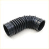 Black corrugated rubber air cleaner hose with 90-degree bend for toyota hilux revo 2015-2022