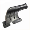 Black plastic air cleaner intake duct with curved design and three vertical slits for mitsubishi pajero wagon