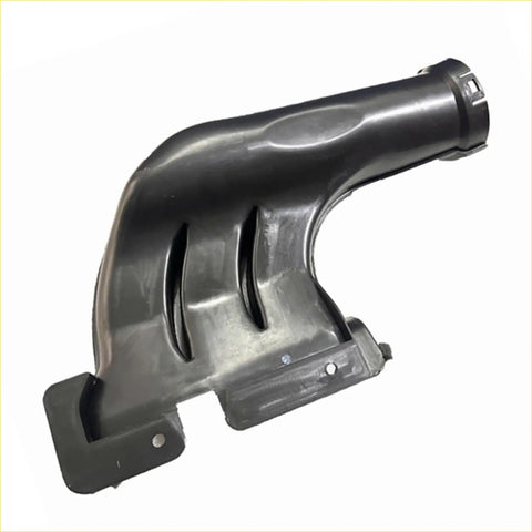 Black plastic air cleaner intake duct with curved design and three vertical slits for mitsubishi pajero wagon