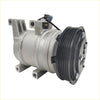 Silver air con ac compressor with black ribbed pulley and electrical connector for mazda6 gg 2.3l petrol 2002-2008