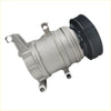 Silver aluminum air con ac compressor with black pulley for mazda6 gg 2.3l petrol l3 2002-2008 shown from the back side