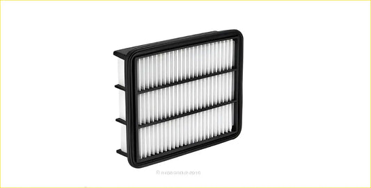 Black-framed air filter with three white pleated layers for mazda cx5 cx8 cx9 2012 onwards