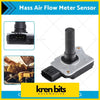 Black and silver air flow mass meter maf sensor with cylindrical probe and connector for nissan patrol gq 4.2