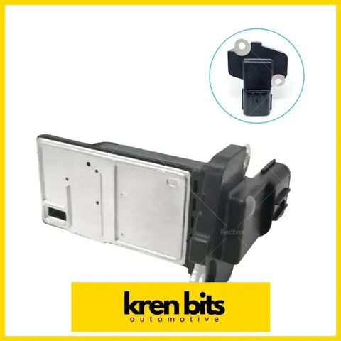 Black and silver mass airflow sensor with rectangular housing and plastic brackets for Holden Colorado Rodeo Isuzu D-MAX