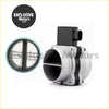 Silver metallic air flow meter sensor with black plastic housing and mesh intake for holden commodore vs 1995-2004