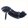Black rubber air intake cleaner duct with metal clamps and flexible corrugated section for dodge ram 6.7 cummins diesel