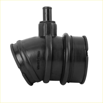 Black rubber air intake hose tube with ribbed sections and cylindrical connector for toyota 4runner 1996-2000