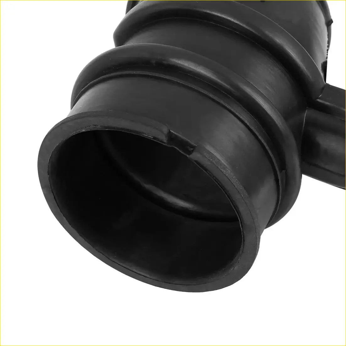 Black rubber air intake hose tube with ribbed texture and reinforced joints for toyota 4runner 1996-2000