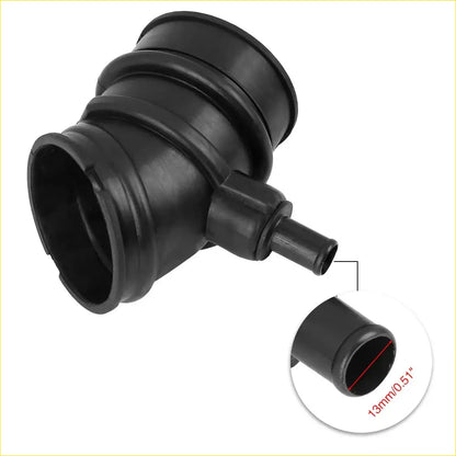 Black rubber air intake hose adapter with flared end and smaller port for toyota 4runner 1996-2000