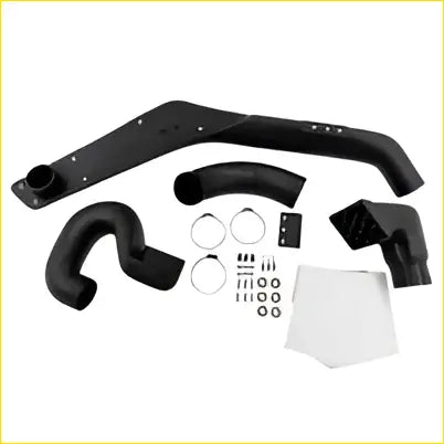 Black rubber air intake hose kit with metal fittings and white plastic part for nissan navara d22 turbo diesel