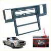 Dark gray plastic dashboard mounting frame for mitsubishi pickup truck air vent grille 1987-1996 model