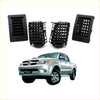 Black plastic air vent grille for toyota hilux vigo pickup truck 2004-2015 shown from the back side