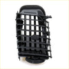 Black plastic air vent trim center lh for toyota hilux 2004-2015 with textured foam insert and adjustable grid bars