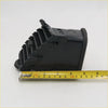 Black plastic air vent trim right with ribbed angular design and textured edge for toyota hilux mk6 sr5 2005-2012