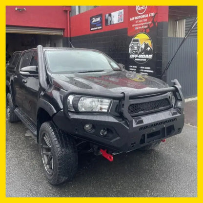 AJF FAB Toyota Hilux N80 4’’ Snorkel - Shipped (calculated at checkout) / Powder Coated Black
